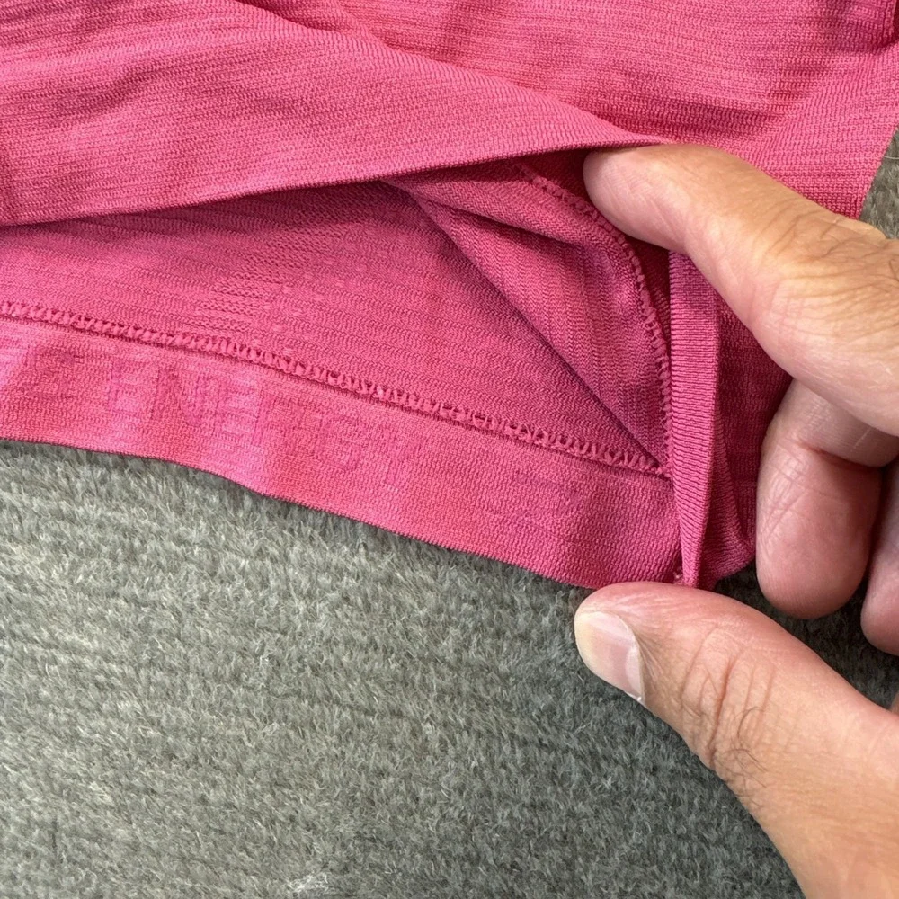 Lululemon Swiftly Tech Cropped Short Sleeve Shirt 2.0 Pink Womens 2 Gym Running